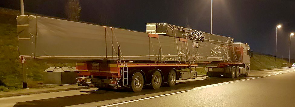 Materiallieferung für Hallenbau