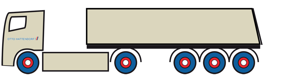 3-Achs Auflieger, Sattel-Auflieger offen