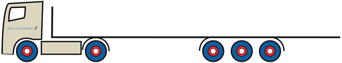 3-Achs Auflieger, Sattel-Auflieger offen